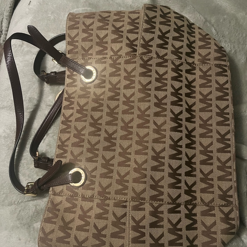 Michael Kors Brown Monogram Tote Bag